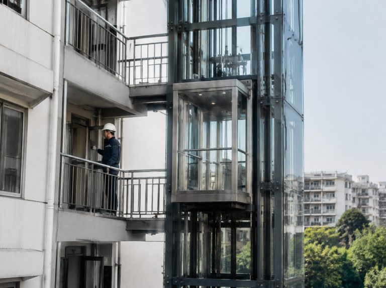 哈密旧楼加建观光电梯